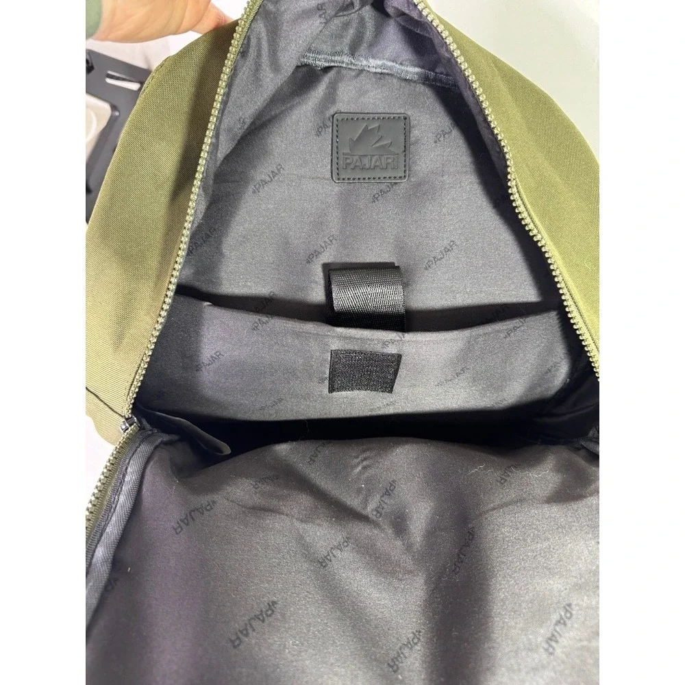 Pajar Canada Olive Green Backpack Logo Utility Gorpcore Streetwear Techwear O/S